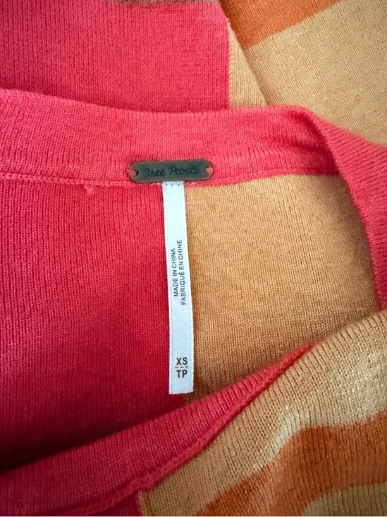 Free People Uptown Stripe Pullover Sweater Size XS - Picture 3 of 6